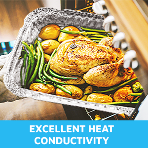 Rettangolo a forma di, pentola eliminabile del di alluminio, contenitori di alimento da portar via, tazza di Aireline del dolce della stagnola 6