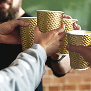 Partito metallico Rose Gold Cups, cucchiaio del coperchio, Rose Gold Party Decorations, decorazioni nuziali della doccia, tazze di caffè 2