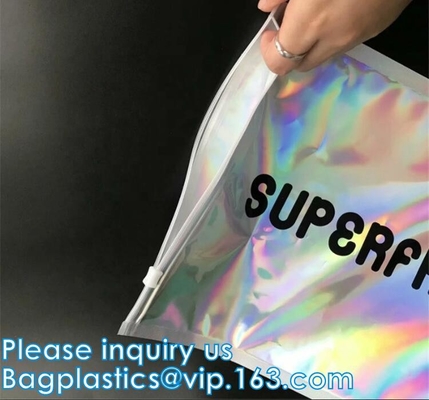 Borsa di Anti-odore, Swimwear che imballa, borse di spedizione su ordinazione, borsa a chiusura lampo dello scorrevole olografico