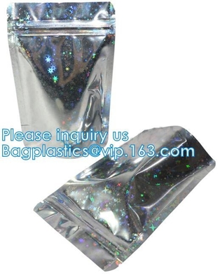 Borse di Mylar della stagnola, borse del sacchetto della stagnola, borse multifunzionali di stoccaggio, riutilizzabile, riciclabile, risigillabili