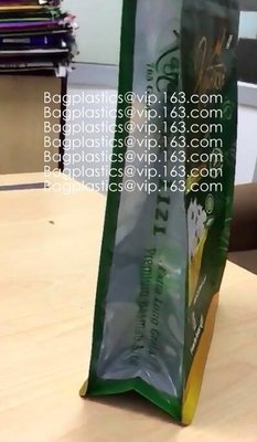 Borse del riso della maniglia, sacchetti pratici degli alimenti per animali domestici, pacchetto enorme, borse del sacchetto del cursore con il trasportatore della maniglia