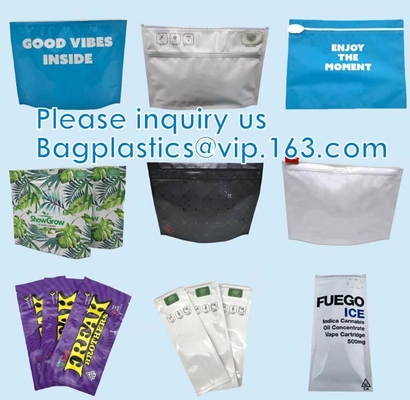 Sacchetti chiudenti Bambino resistenti, borsa dell'uscita, Baggies d'imballaggio, barriera di odore, interno metallizzato