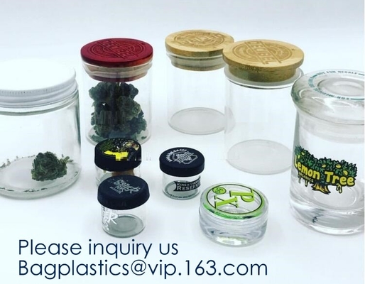 Il barattolo di vetro resistente di stoccaggio del bambino, Herb Storage Glass Container, l'uscita Mylar della prova del bambino insacca Pouchs