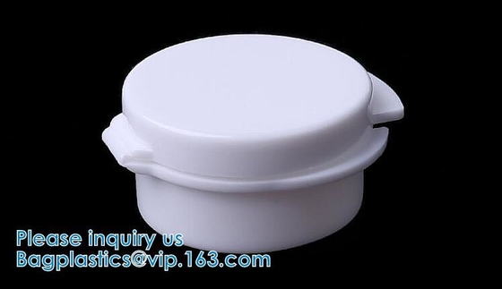 vaso di plastica della piccola radura della crema di 5g 5ml con il barattolo di plastica vuoto del contenitore cosmetico del coperchio a vite