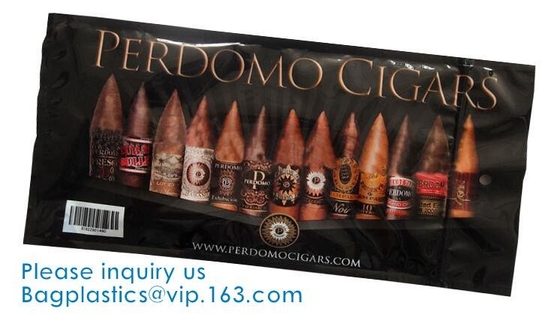 Borse del tabacco del cursore, sacchetti del sigaro della chiusura lampo, tabacco fine, sacchi in polietilene superiori della chiusura del cursore