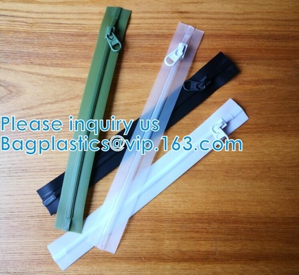 Muta stagna ermetica, PVC EVA Zipper, mute subacquee impermeabili al gas, uso multiplo, 3# 5# 7#, nylon invisibile di TPU