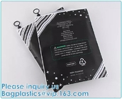 Le borse del pacchetto del cashmere della chiusura lampo di PLA, abito biodegradabile, copre l'imballaggio, riciclabile, riutilizzabile