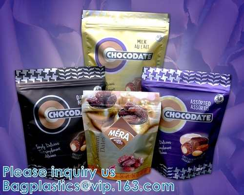 Stia sulle borse del sacchetto, il sacchetto della chiusura lampo, il sacchetto del cursore, il sacchetto metallico, il sacchetto della tisana, il sacchetto della minestra, sacchetto del cioccolato