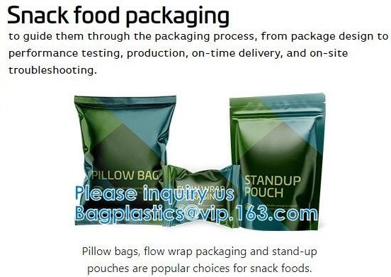 Sacchetto della carta kraft, borse della prova di odore, cima impermeabile per stoccaggio dell'alimento, chiusura lampo resistente dello zip, saldabile a caldo