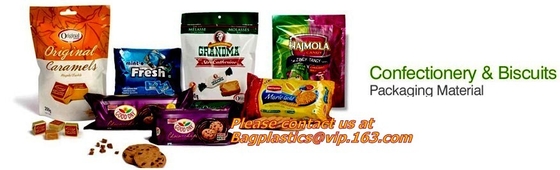 Borse risigillabili del sacchetto, borse della stagnola della chiusura lampo del cursore, imballaggio farmaceutico, alimento per animali domestici che imballa, imballaggio del tè