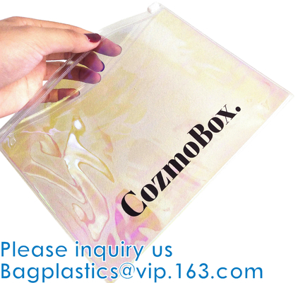 Borse cosmetiche di trucco, sacchetto dell'articolo da toeletta, pacchetto di viaggio, organizzatore olografico, articoli da toeletta Kit Zippered Pouch