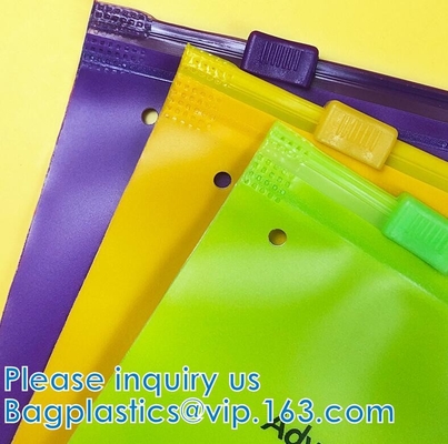 Borse superiori dell'abito della chiusura lampo, abbigliamento, scarpe, biancheria intima, indumento. Borsa dell'imballaggio dello Swimwear del bikini. EVA Slide Bags