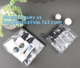 Borsa cosmetica Logo Hologram Iridescent Cosmetic Bag su ordinazione di progettazione di trucco olografico alla moda del PVC