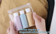 Il sacchetto trasparente personale quotidiano portatile della chiusura lampo del PVC di progettazione insacca la borsa cosmetica della frizione di cuoio