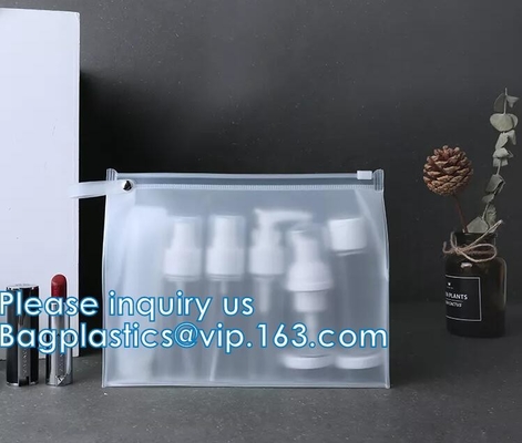 Borsa impermeabile del regalo del vinile del PVC di Eco di trucco dell'articolo da toeletta della pelle del sacchetto cosmetico variopinto al neon amichevole dei corredi chiara