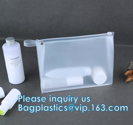 Borsa impermeabile del regalo del vinile del PVC di Eco di trucco dell'articolo da toeletta della pelle del sacchetto cosmetico variopinto al neon amichevole dei corredi chiara