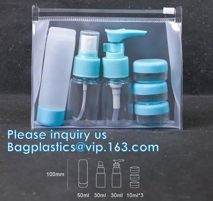 Borsa impermeabile del regalo del vinile del PVC di Eco di trucco dell'articolo da toeletta della pelle del sacchetto cosmetico variopinto al neon amichevole dei corredi chiara