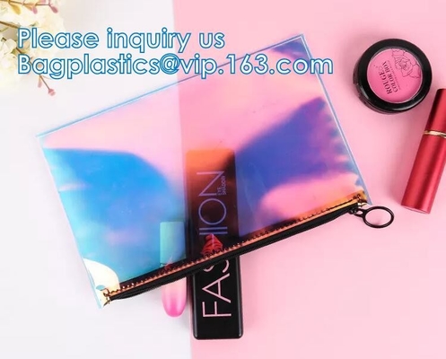 ABBAGLIAMENTO OLOGRAFICO, borsa cosmetica del laser del PVC di TPU, organizzatore Bags, Jelly Purse, articolo da toeletta d'attaccatura di trucco
