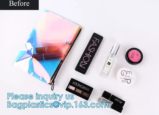 ABBAGLIAMENTO OLOGRAFICO, borsa cosmetica del laser del PVC di TPU, organizzatore Bags, Jelly Purse, articolo da toeletta d'attaccatura di trucco