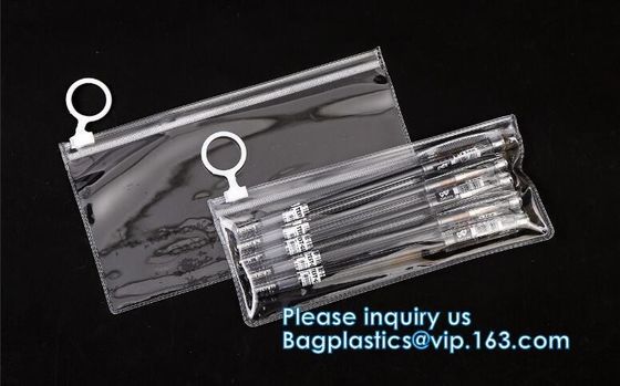 Il PVC su ordinazione di Logo Printing ha glassato il sacchetto della chiusura lampo del cursore della borsa dell'imballaggio di plastica della chiusura lampo dell'abbigliamento dello Swimwear