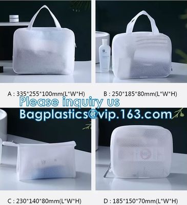 Il PVC su ordinazione di Logo Printing ha glassato il sacchetto della chiusura lampo del cursore della borsa dell'imballaggio di plastica della chiusura lampo dell'abbigliamento dello Swimwear