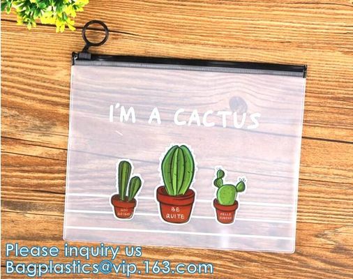 Il PVC su ordinazione di Logo Printing ha glassato il sacchetto della chiusura lampo del cursore della borsa dell'imballaggio di plastica della chiusura lampo dell'abbigliamento dello Swimwear