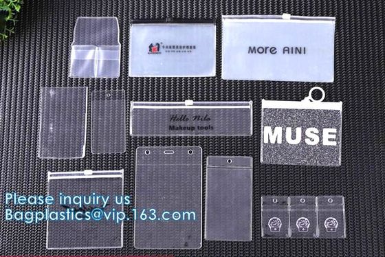 Il PVC su ordinazione di Logo Printing ha glassato il sacchetto della chiusura lampo del cursore della borsa dell'imballaggio di plastica della chiusura lampo dell'abbigliamento dello Swimwear