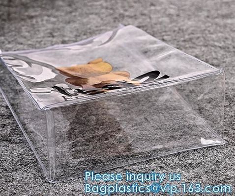 Il PVC su ordinazione di Logo Printing ha glassato il sacchetto della chiusura lampo del cursore della borsa dell'imballaggio di plastica della chiusura lampo dell'abbigliamento dello Swimwear