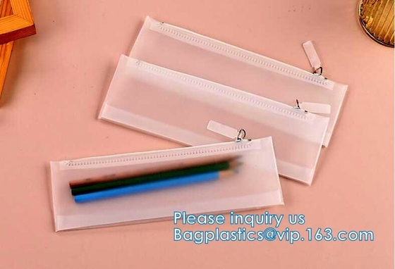 PVC su misura biodegradabile Matte Accessories Plastic Packaging Bag, sacchetto dei gioielli con la borsa della chiusura lampo