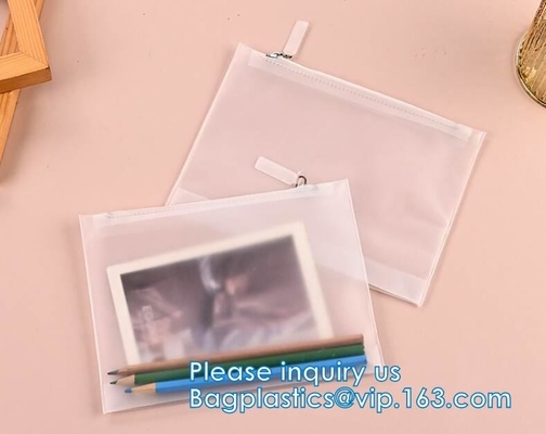PVC su misura biodegradabile Matte Accessories Plastic Packaging Bag, sacchetto dei gioielli con la borsa della chiusura lampo