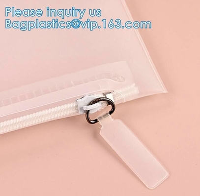 PVC su misura biodegradabile Matte Accessories Plastic Packaging Bag, sacchetto dei gioielli con la borsa della chiusura lampo