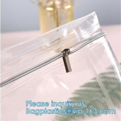 Borsa di stoccaggio dei vestiti, organizzatore With Reinforced Handle, borse di stoccaggio del vinile, chiusure lampo doppie, totalizzatori muoventesi di trucco