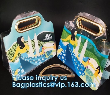 Borsa di lusso della borsa del PVC di progettazione alla moda, organizzatore Dust Cover, protettore della borsa, chiusura improvvisa magnetica