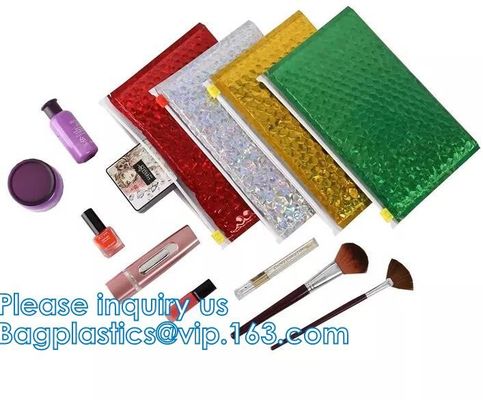 Serratura riempita dello zip della borsa di bolla, Matt Mesh Eva Zip lockk Bubble Bag/Eva Zip lockk Bag For Perfume con il logo su ordinazione