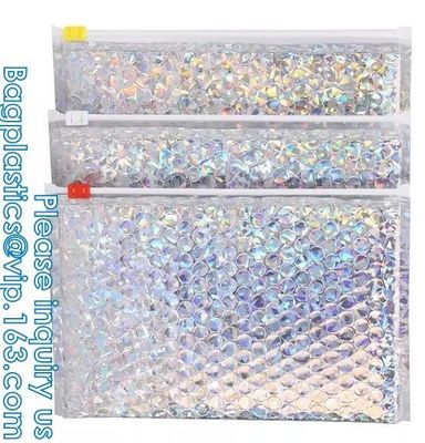 Serratura riempita dello zip della borsa di bolla, Matt Mesh Eva Zip lockk Bubble Bag/Eva Zip lockk Bag For Perfume con il logo su ordinazione