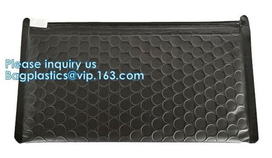 Borsa d'imballaggio di spedizione della bolla di stratagemma della chiusura lampo dell'aria del cursore del bollettino, sacchetto riempito bellezza, borse di spedizione, buste