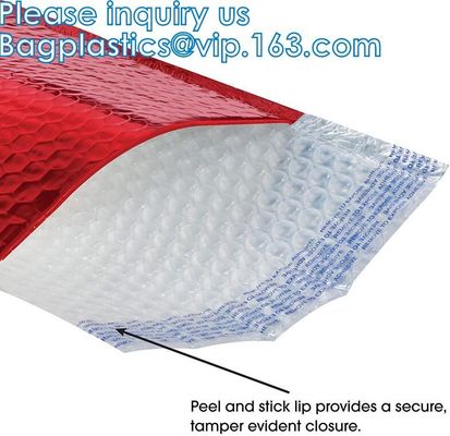 Borsa d'imballaggio di spedizione della bolla di stratagemma della chiusura lampo dell'aria del cursore del bollettino, sacchetto riempito bellezza, borse di spedizione, buste