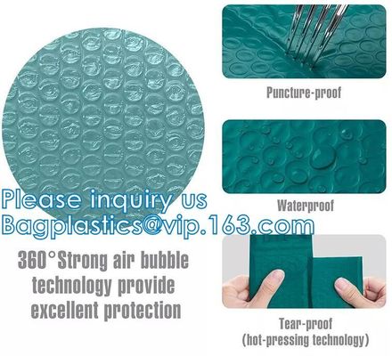 Borsa d'imballaggio di spedizione della bolla di stratagemma della chiusura lampo dell'aria del cursore del bollettino, sacchetto riempito bellezza, borse di spedizione, buste