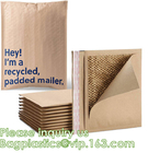 Le buste riempite, 100% hanno riciclato le fibre biodegradabili della carta kraft che attenuano le buste riempite protette