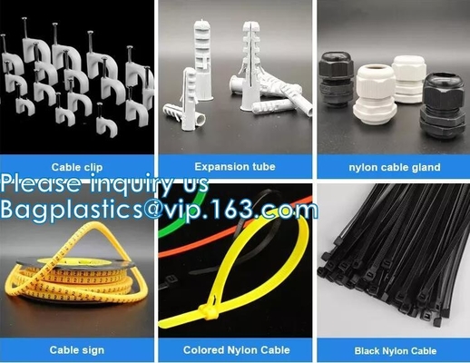 Fascette ferma-cavo del cavo dello zip, auto che chiude involucro a chiave di nylon, guarnizione di plastica, serracavo, guarnizione del tester, lucchetto, guarnizione di Bolt