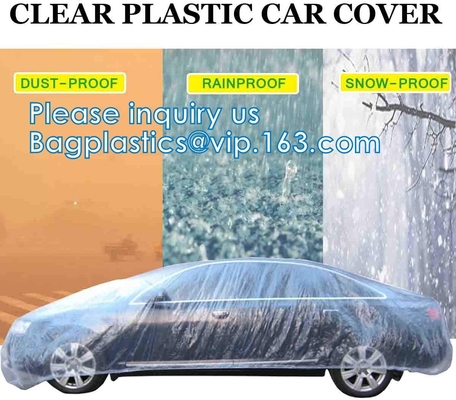 L'automobile eliminabile copre i vestiti, copertura universale impedisce la polvere per l'automobile, coperture del veicolo, con la banda elastica