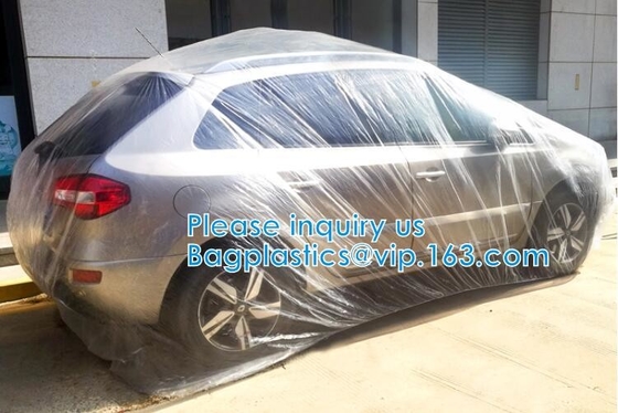 L'automobile eliminabile copre i vestiti, copertura universale impedisce la polvere per l'automobile, coperture del veicolo, con la banda elastica