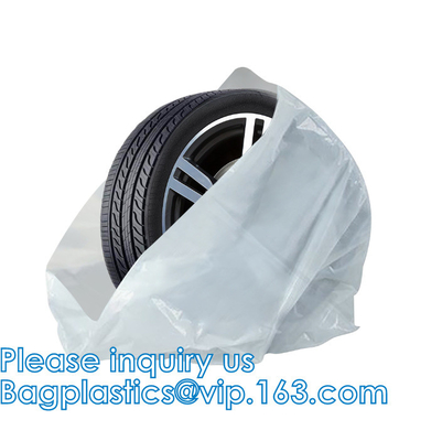 Borsa biodegradabile di stoccaggio di Tiro dell'automobile, lavabile resistente, prova dello strappo, copertura di ruota, borse di plastica della gomma dell'automobile