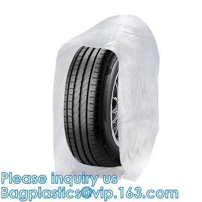 Borsa biodegradabile di stoccaggio di Tiro dell'automobile, lavabile resistente, prova dello strappo, copertura di ruota, borse di plastica della gomma dell'automobile