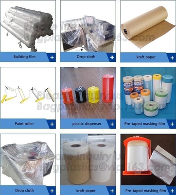Strato di Plastic Drop Cloths del pittore, impermeabile, inossidabile, copertura della mobilia della Anti-polvere, copertura dello strato, copertura della mobilia
