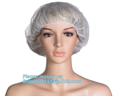 Coperture elastiche del cappuccio, cappucci capi chirurgici eliminabili medici, cappuccio Bouffant non tessuto della calca, CAPPUCCIO dell'INFERMIERE della retina