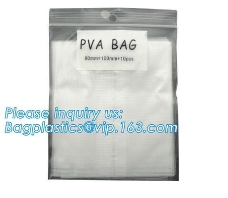 Le borse di plastica solubili in acqua della lavanderia di PEVA, riciclano la borsa, plastica solubile solubile in acqua fredda sacchetto la borsa di PVA