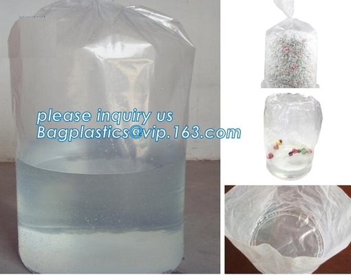Le borse di plastica inferiori rotonde della fodera di tamburo, salvano il sacchetto di plastica inferiore rotondo, polisacchi del LDPE per il pesce d'imballaggio