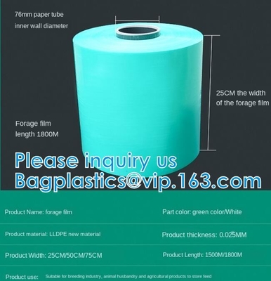 Silaggio, fieno, involucro di cotogno del bengala di protezione del mais, film, pacchetto della balla dell'erba di agricoltura, film di allungamento del silaggio, resistente UV
