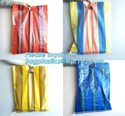 La maniglia laminata tessuto amichevole di Eco, Tote Bag tessuto pp, RPET ha ricoperto le borse pratiche di acquisto riciclabile pieghevole